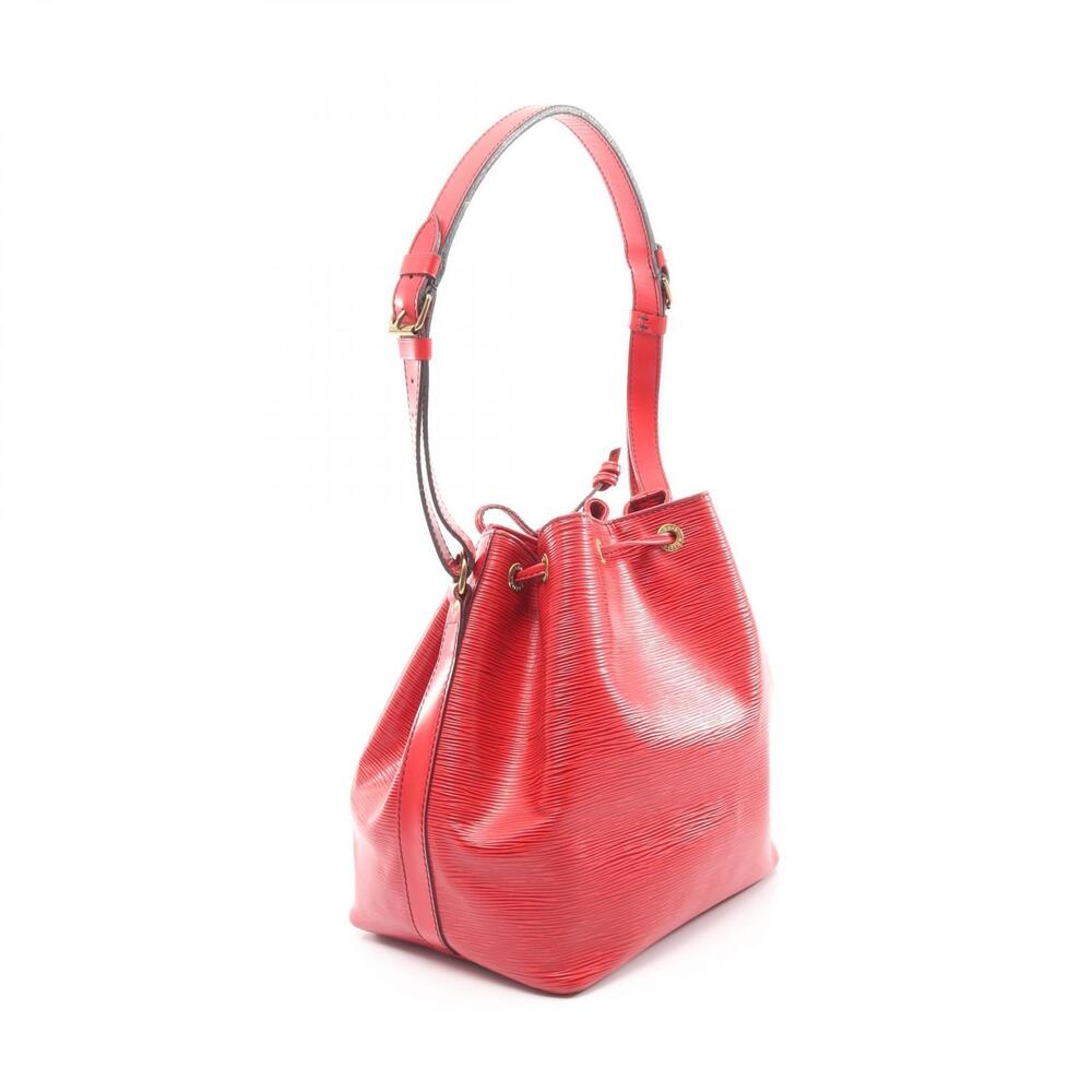 Louis Vuitton Bag Leather Shoulder Red Epi Noe